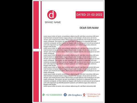 How To Design a Professional Letterhead In Adobe Illustrator CC 2018/ Easy Tutorials 2022