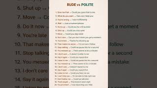 Rude vs Polite: Upgrade Your English Tone