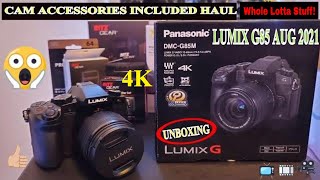 LUMIX G85 UNBOXING AND ACCESSORIES 2023 PANASONIC #techreviews #youtubecamera
