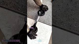 The method for seamless tile and countertop splicing using a leveling tool