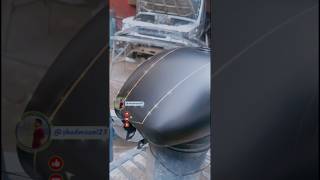 Old Classics Bullet Golden Linning Tank Restoration Glossy Finishing #automobile #classic #bike