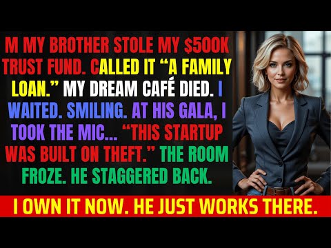Brother Stole My $500K Trust—I CRASHED His Gala to RUIN Him 100%!