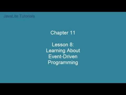 Chapter 11 (Lesson 8: Learning About Event Driven Programming)