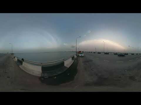 The ocean looks more bluish | Covid-19 Lagos Lockdown | 360 4K - VR Video