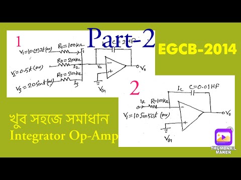 Op-Amp math /integrator op amp math solution-2