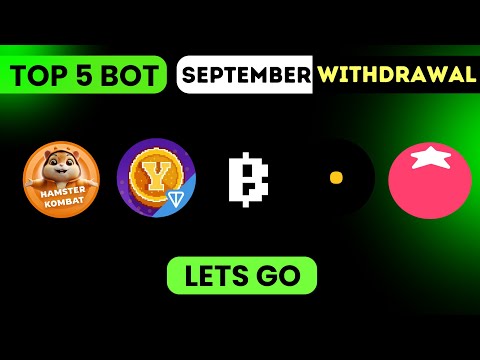 September Withdrawal Telegram mining bot | Top 5 Telegram mining bot
