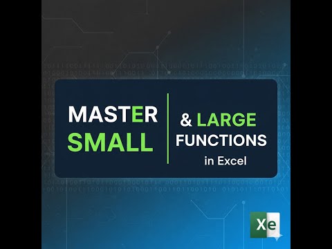 Master SMALL & LARGE Functions in Excel 📊