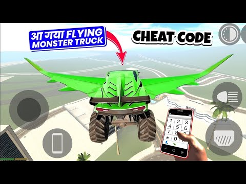 Flying Monster Truck Cheat Code in Indian Bikes Driving 3D | Indian Bike Driving 3D Game