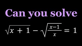 A Cool Radical Equation from Russia