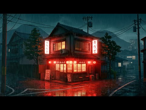 Lofi Hip Hop Beats 🌧️ Vintage Lofi for Studying & 1980s & 90s Evening Vibes 🏮 Lofi Rain Playlist