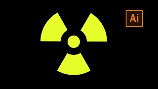 How to create radiation symbol | easy tutorial | adobe illustrator tutorial | 2 mins tutorial
