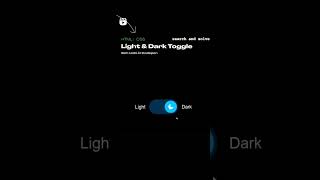 Darkmode toggle button style #shortsvideo #programming #mylove #trending #darkmode #programming #css