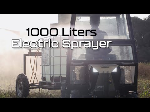 Sukoon Electric Tractor 1000 Liter Sprayer | Haldhar 750 Microtrac