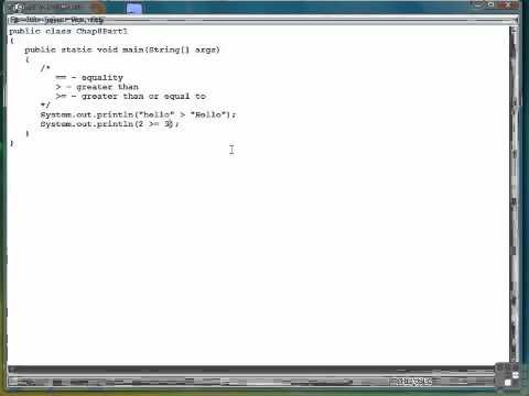 Chapter 8:   Relational Operators