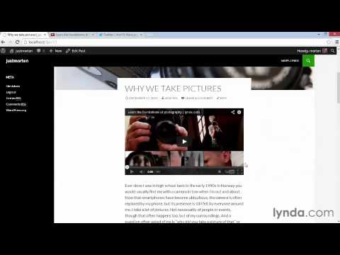 10   Adding media from YouTube and other services through oEmbed