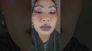 Glitter lip combo using an eyeshadow palette. #glitterlipgloss #glittereyeshadow #lipcombotutorial