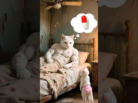 1. "बीमार बिल्ली माँ 😿 और बेटी की ममता भरी देखभाल 👧💕 | Sick Cat Mom & Caring Daughter"