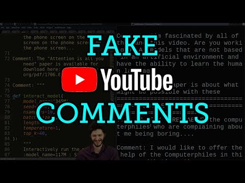 Generating Fake YouTube Comments with GPT-2