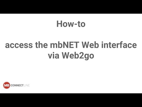 How-to access Web Interface via WEB2go - MB connect line