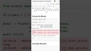 Forecasting with Facebook Prophet Time Series Model