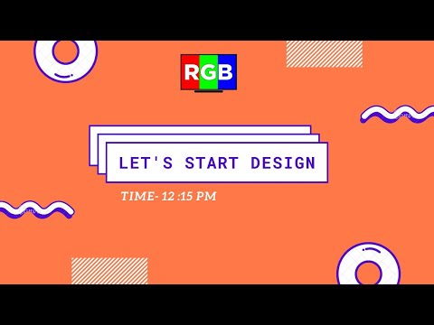 Any Body Can Design (ABCD) Tutorials without heavy softwares | RGB
