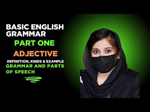 Adjective | What Is Adjective | Kinds Of Adjective | Parts Of Speech | English Grammar