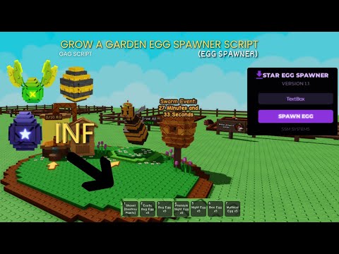 [NEW!🍯]✨GROW A GARDEN EGG SPAWNER SCRIPT! 🌼| BIZZY BEES UPDATE! 🐝