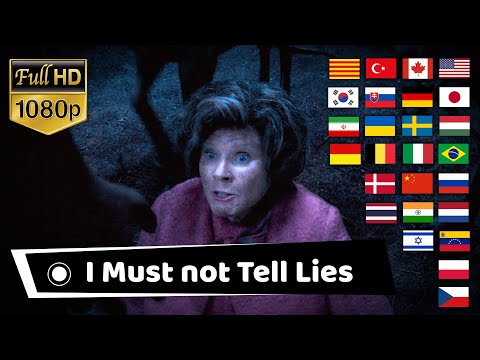 "I MUST NOT TELL LIES" in Different Languages, Umbridge and Centaurs scene in Multiple Languages