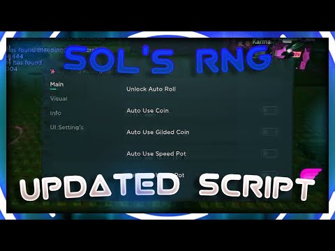 UPDATE - MOBILE + PC | SOLS RNG SCRIPT HACK | INSTANT ROLL + FREE AURA & GAMEPASS | LUCK BOOST