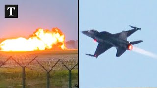Polish F-16 Fighter Jet Crashes During Air Show Rehearsal