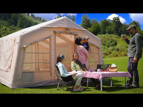 I Tried CAMPING WITH INFLATABLE TENT and It Changed Everything!