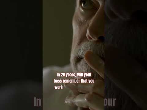 In 20 years who will remember that you worked late? #work