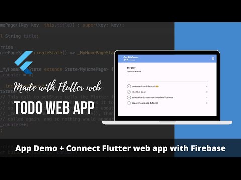 Build ToDo Web App Made with Flutter & Firebase Firestore Part 1  | Flutter Tutorial For Beginners