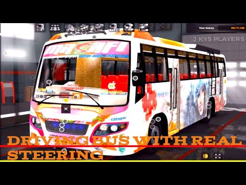 Driving Bus With Real Steering Wheel - Bus Simulator 2021 - PART 1 (HINDI) 2022