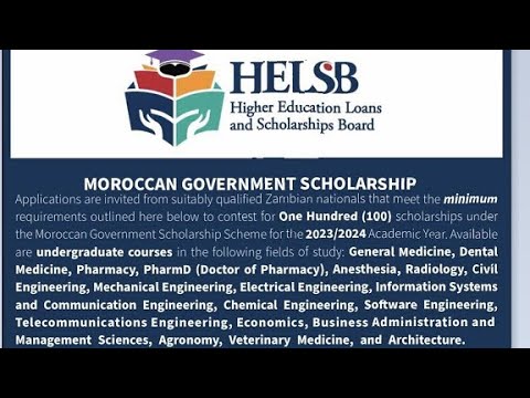 Moroccan Scholarship (HELSB) Application Guide & Review for undergraduates