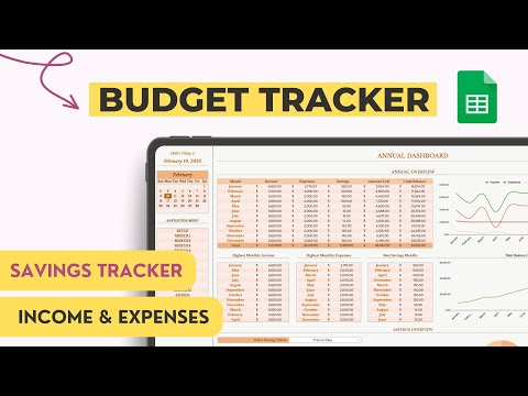 Income & Expense Tracker Spreadsheet | Annual Budgeting with Google Sheets, Money Tracker