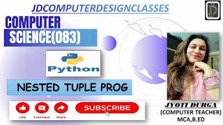NESTED TUPLE SOLUTION#pythonforbeginners #learnpythoninhindi #pythontutorial #tuple #computerscience