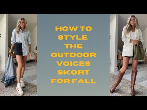 How To Style The Outdoor Voices Skort For Fall
