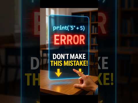 Python Common Mistake 🚨 | Error Explained #shorts #python