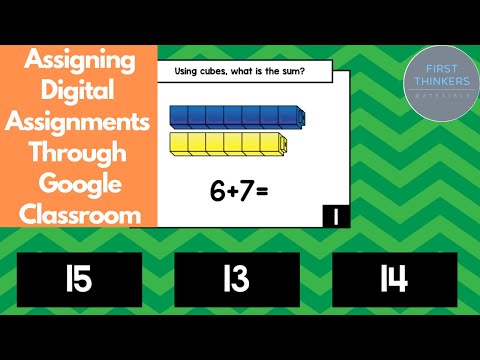 How to Assign Digital Assignments on Google Classroom using Digital Resources