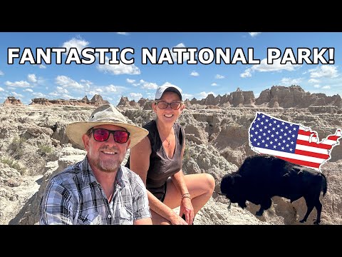 BADLANDS NP Adventure and craziness of WALL DRUG : USA Road Trip in our UK Motorhome continues