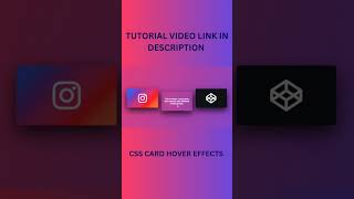 CSS Responsive Card Hover Effects | css card Hover Effects #shorts #programming #css #csscard