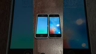 iPhone 5c vs iPhone 5s boot up test #shorts #iphone5c #ios8 #iphone5s #ios9