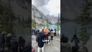 Is there cell service or cell reception at Moraine Lake?  #banff #nature #lake #travel #mountains