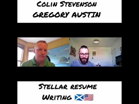 Resume Tips - Gregory Austin is interviewed by Colin Stevenson