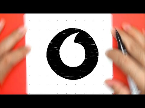 HOW TO DRAW VODAFONE LOGO | STEP BY STEP