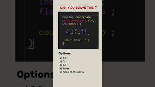 Can you solve this?| Problem solving in c++ #coding #problemsolving #cpp #DSA #quiz #leetcode #viral