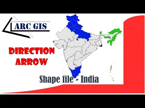 How to show direction in map arcmap | Direction arrow in map | #ArcGIS |