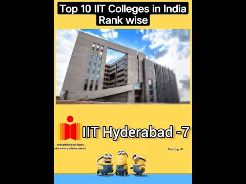 Top 10 IIT Colleges in India Rank wise || #shortvideo || #top10colleges || #youtubeshorts