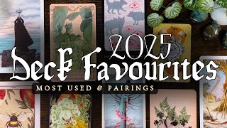 2025 Tarot & Oracle Favourites | Most Used Decks + Pairings That Sang